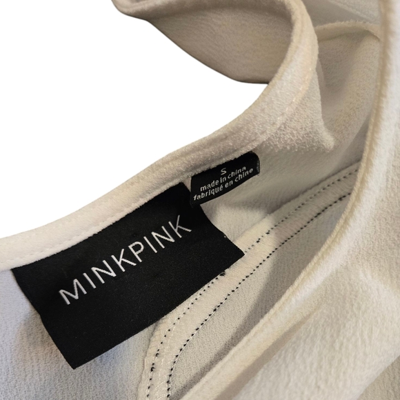 Mink Pink Dress with Black Accents Small - Picture 3 of 5